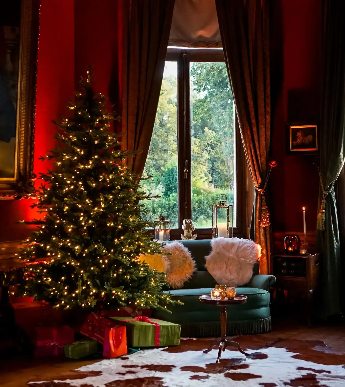 Dîner de gala Be Meet hiver 2024 dans un château avec décoration hivernale